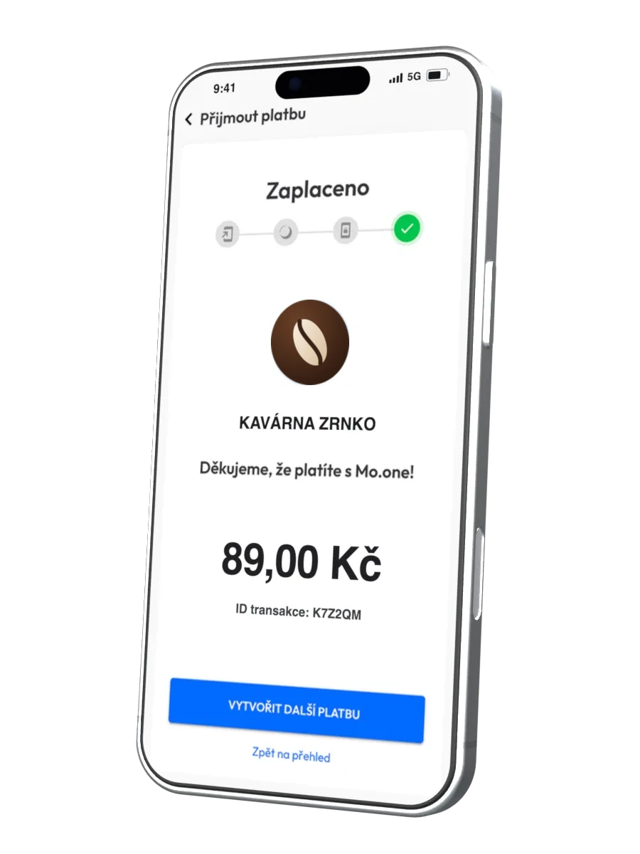 A completed payment in the Mo.one App